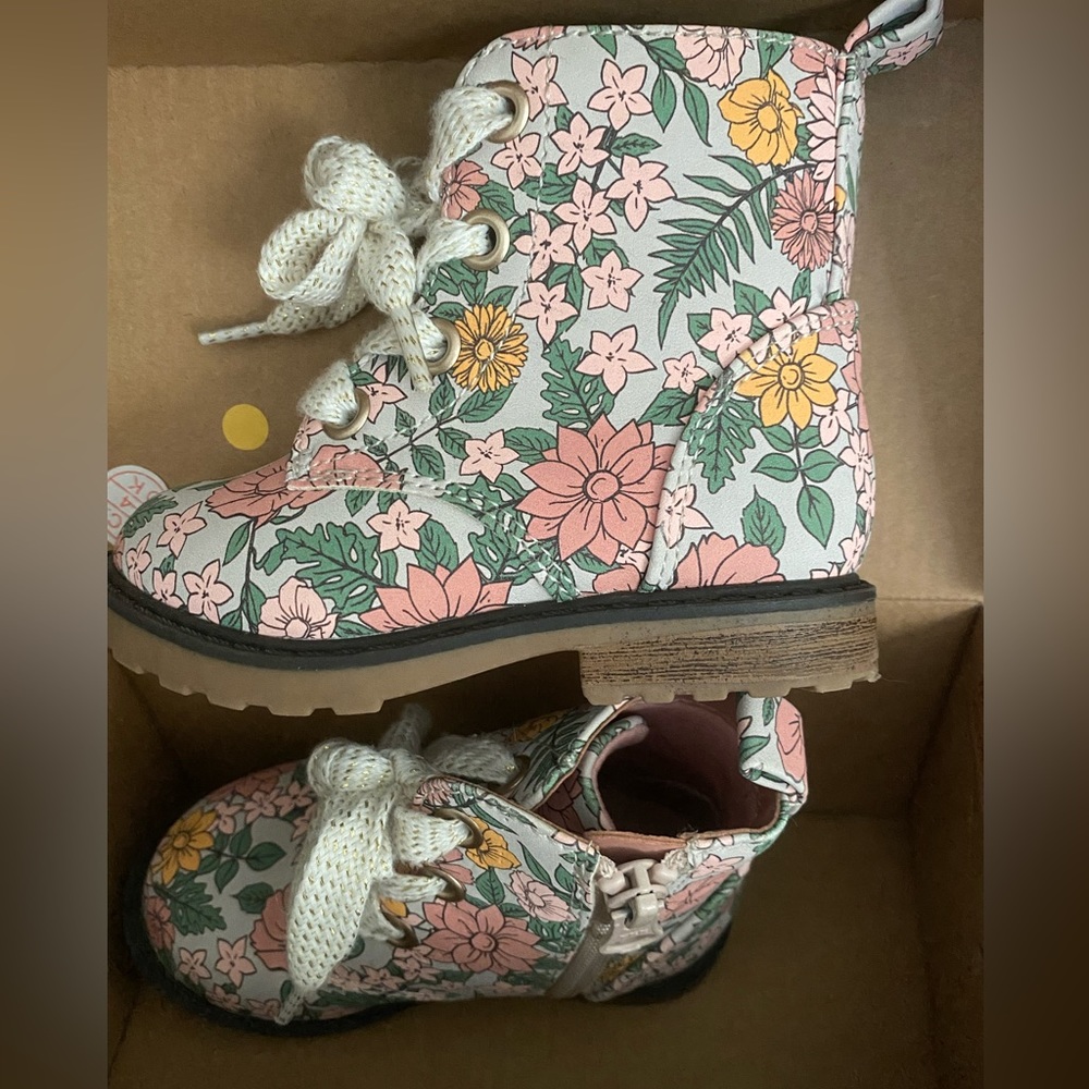 Cat & Jack floral boots
